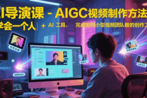 AI课程:从零掌握AIGC视频制作方法论